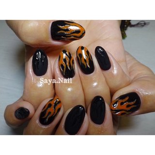 人気順 ボヘミアン ファイヤーパターンのネイルデザイン ネイルブック