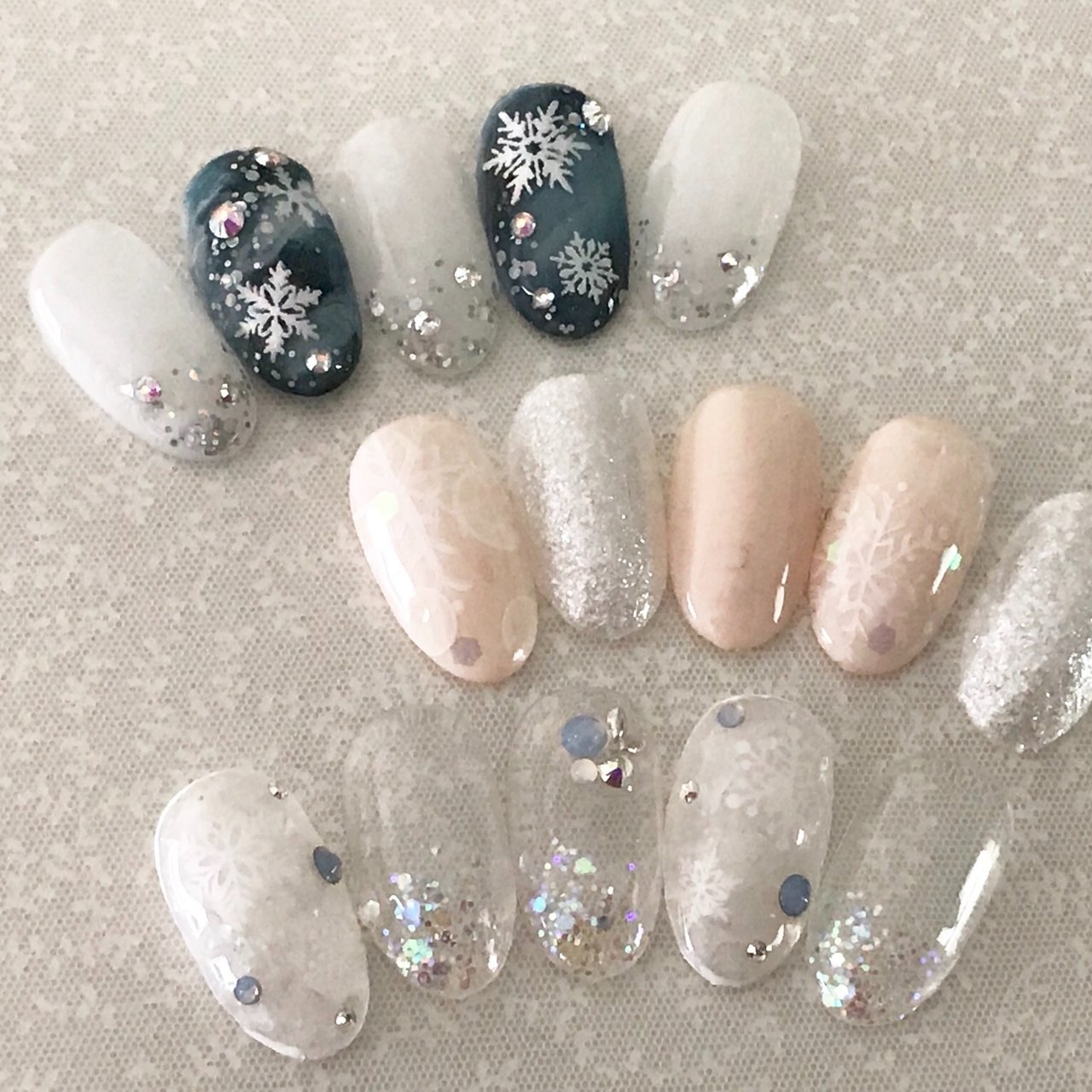 冬 クリスマス パーティー 女子会 シンプル Feerique Nailのネイルデザイン No ネイルブック