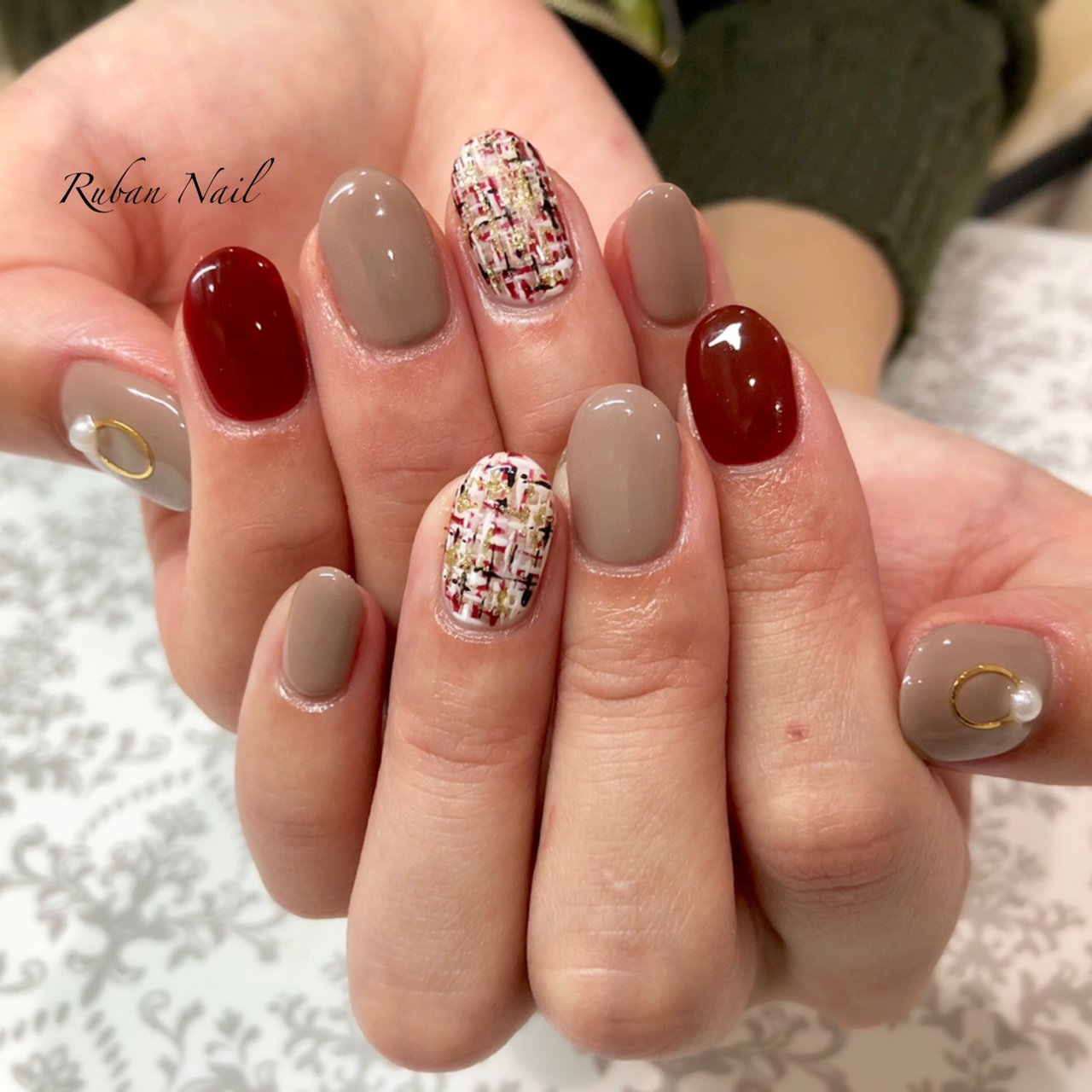 秋 冬 デート 女子会 ハンド Ruban Nailのネイルデザイン No ネイルブック