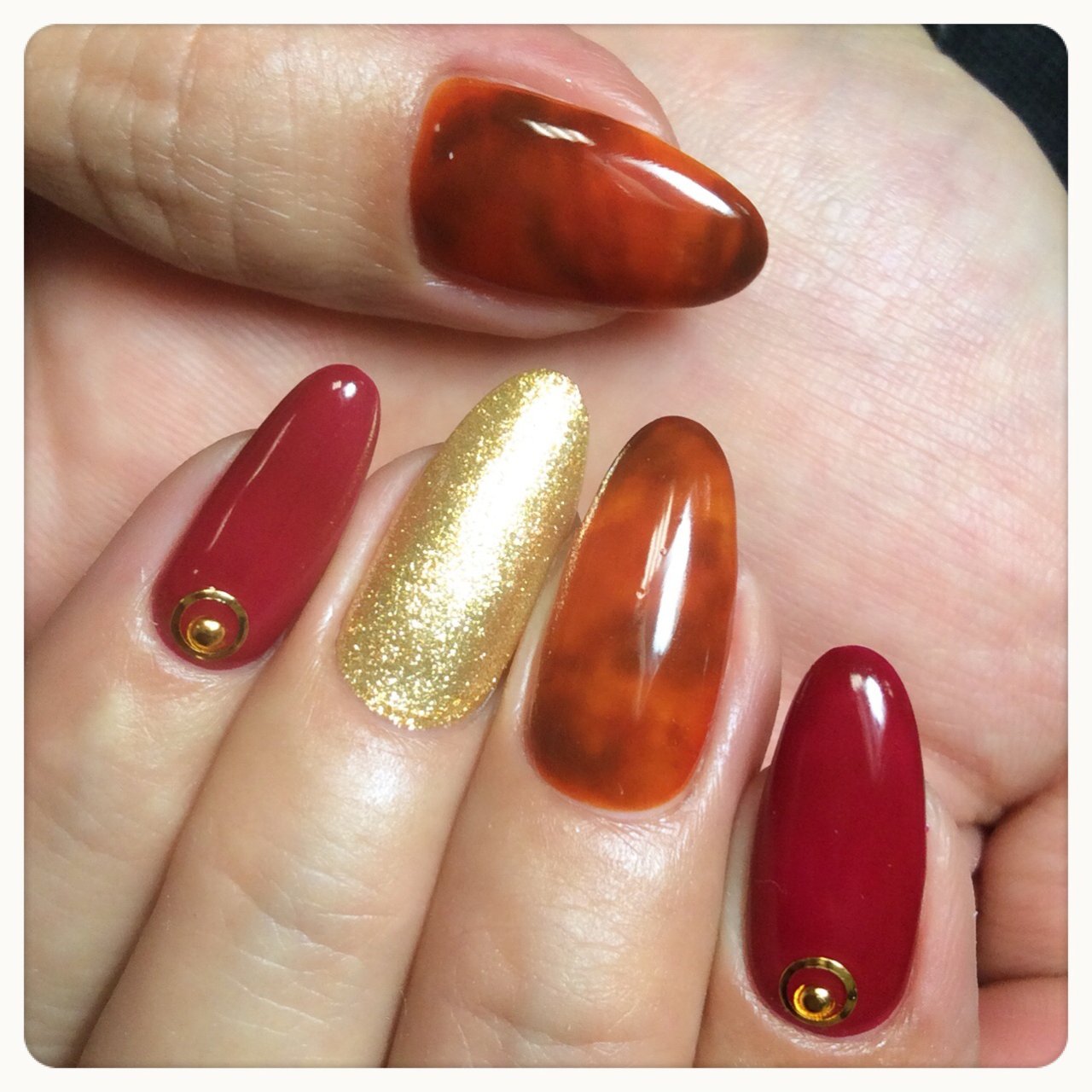 秋 冬 パーティー 女子会 ハンド Heart Nail 1211のネイルデザイン No ネイルブック