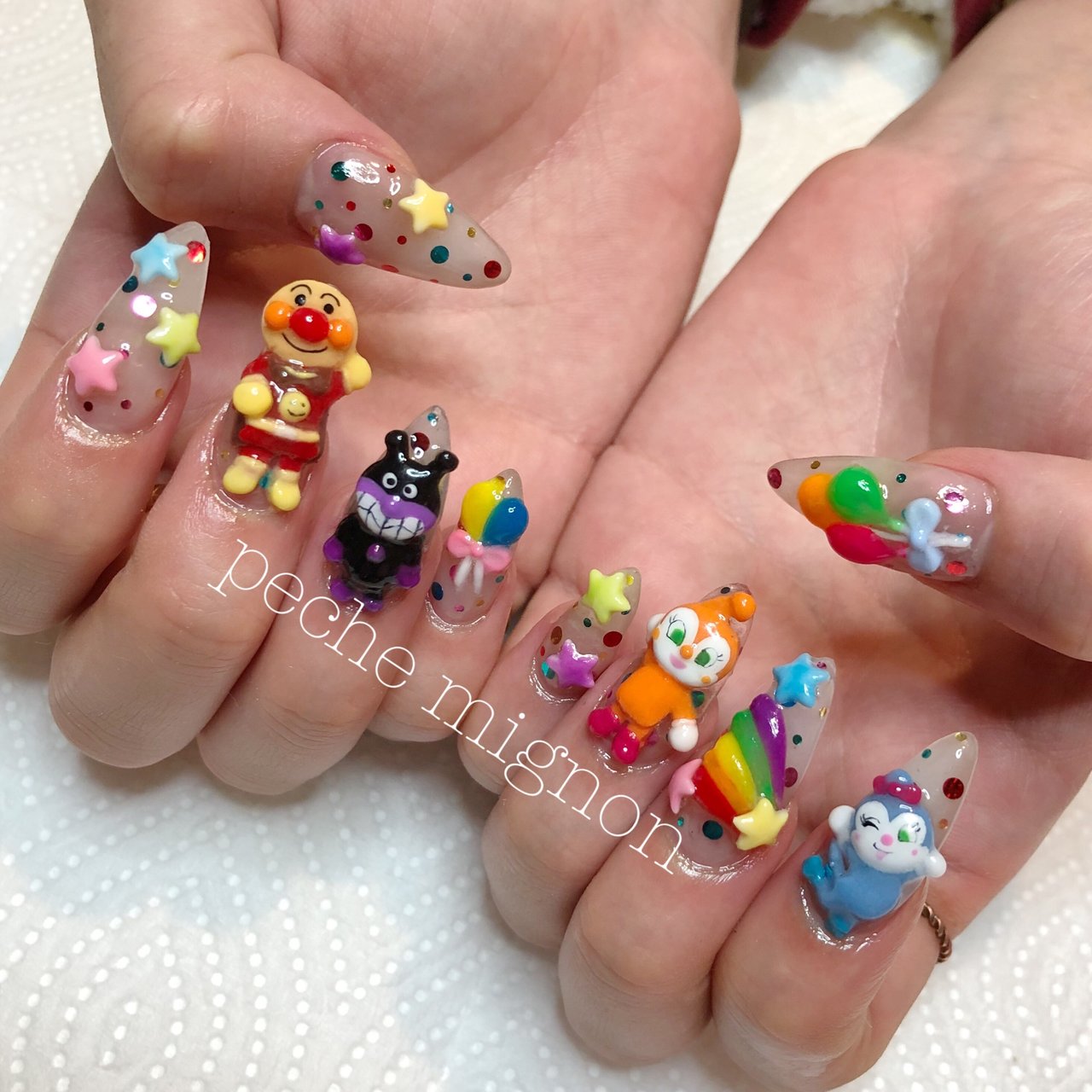 オールシーズン ハンド 痛ネイル キャラクター 星 Eriのネイルデザイン No ネイルブック