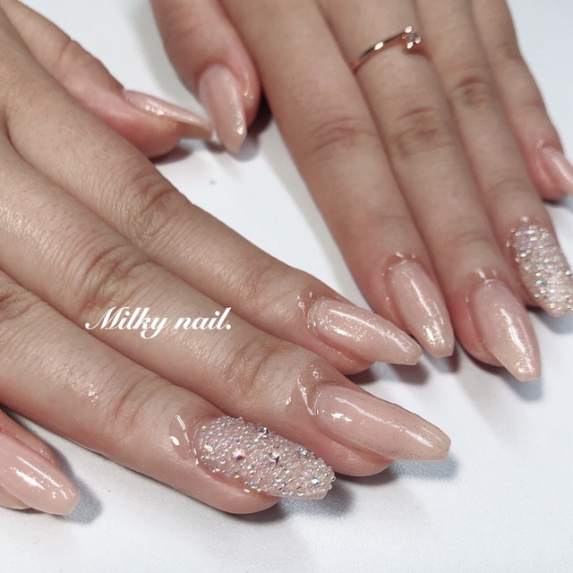 Milky nail ミルキーネイル｜美乃坂本のネイルサロン｜ネイルブック