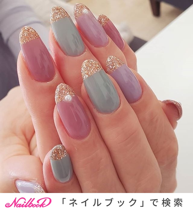 人気順 変形フレンチ ネオンカラーのネイルデザイン ネイルブック