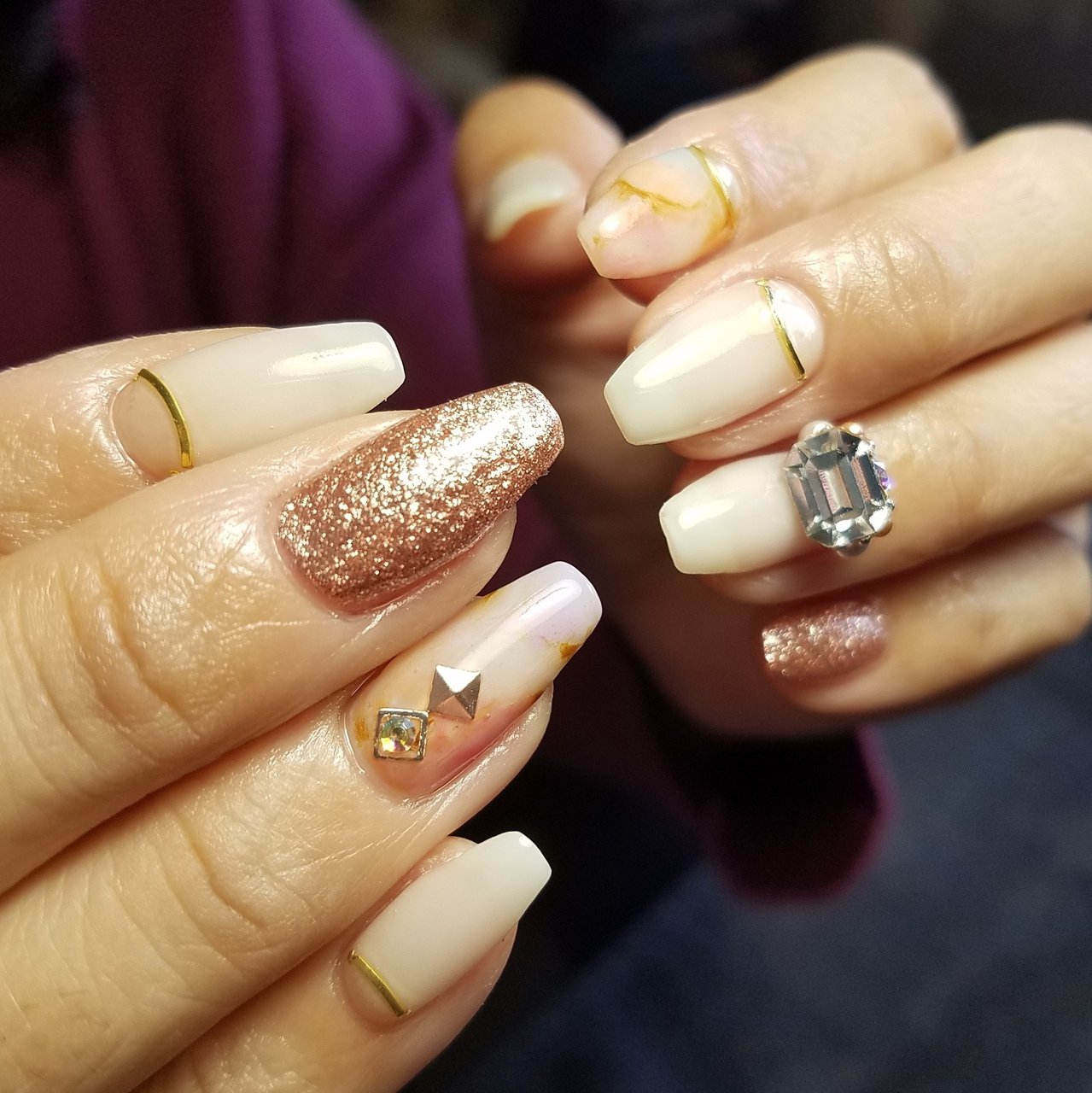 オールシーズン クリスマス オフィス パーティー ハンド Takano Shiraishiのネイルデザイン No ネイルブック