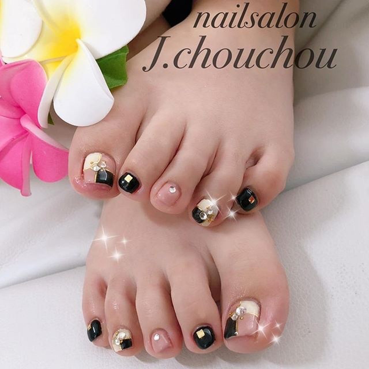 秋 冬 フット シンプル ブロック J Chou Chou Nailのネイルデザイン No ネイルブック