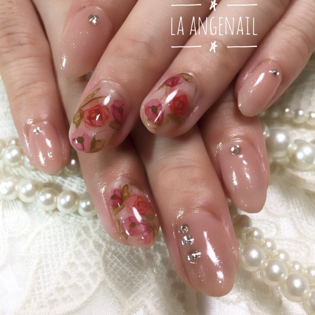 オールシーズン フット ベージュ ジェルネイル お客様 La Angenailのネイルデザイン No ネイルブック