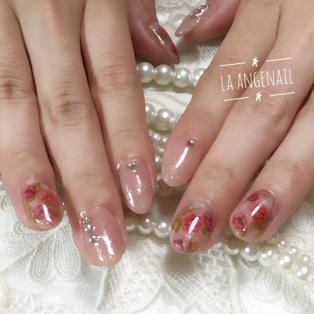 オールシーズン フット ベージュ ジェルネイル お客様 La Angenailのネイルデザイン No ネイルブック