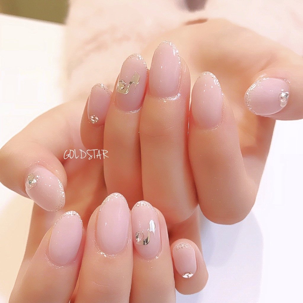 オールシーズン 成人式 オフィス ブライダル ハンド Agloss Nailのネイルデザイン No ネイルブック