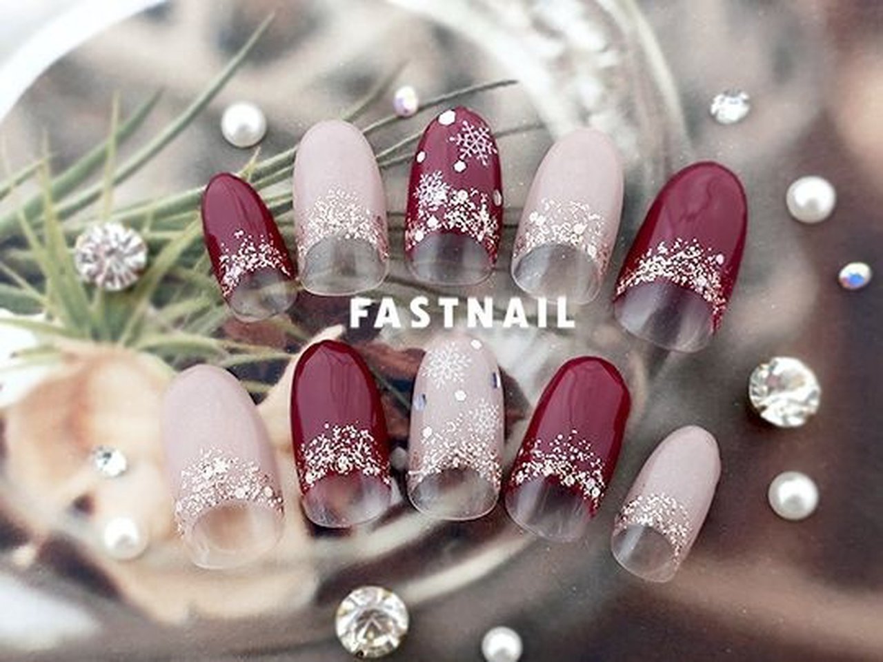 秋 冬 クリスマス 女子会 ハンド Fast Nail ファストネイル のネイルデザイン No ネイルブック