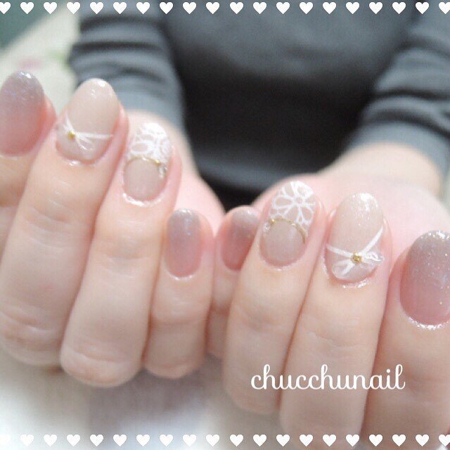 オールシーズン ブライダル パーティー 女子会 ハンド Chucchu Nailのネイルデザイン No ネイルブック