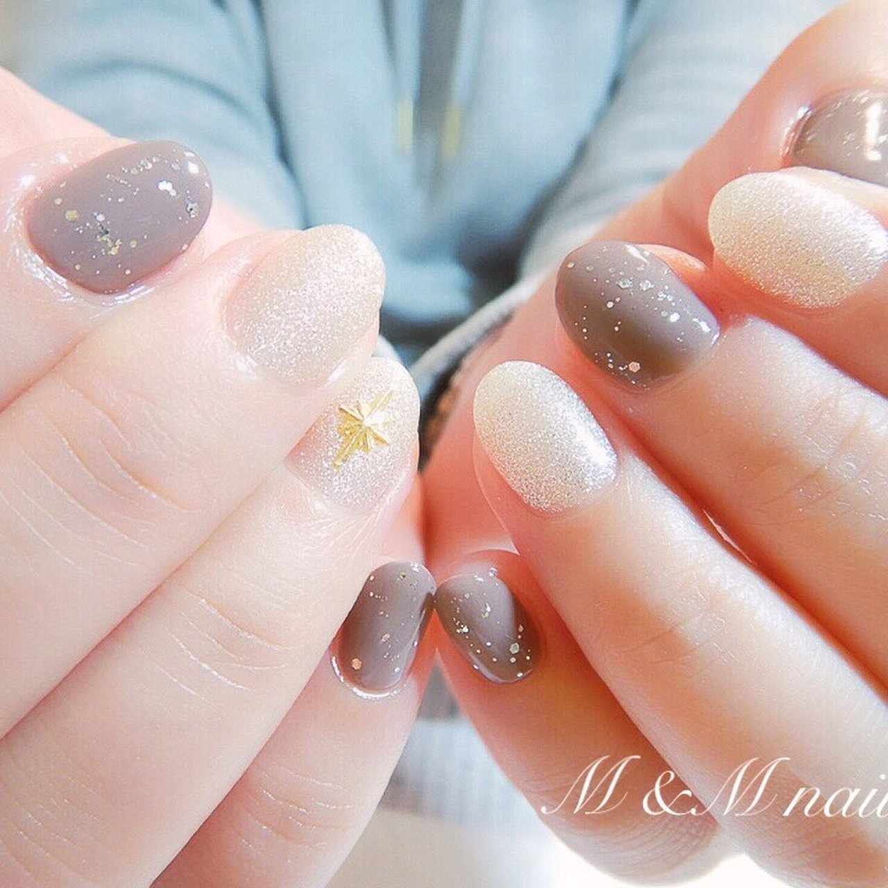 秋/冬/クリスマス/ハンド/シンプル - 桜坂ネイルサロンMのネイル