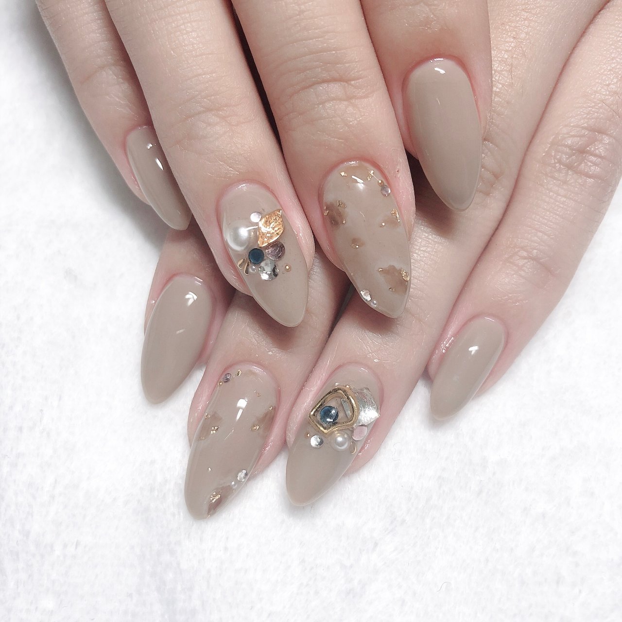 秋 冬 オフィス ハンド ワンカラー Nail Salon Daisyのネイル