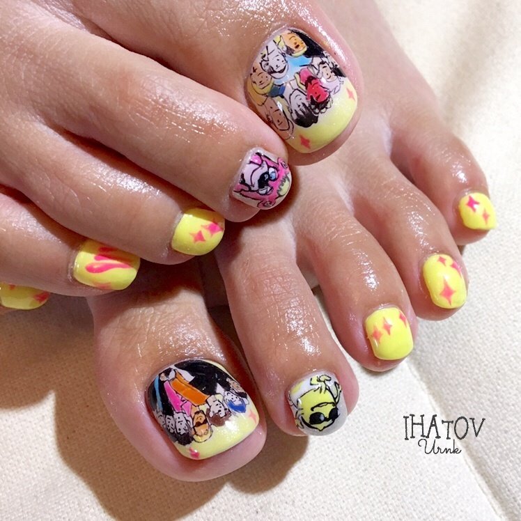 オールシーズン 旅行 ライブ フット 痛ネイル Ihatov Nailarts のネイルデザイン No ネイルブック