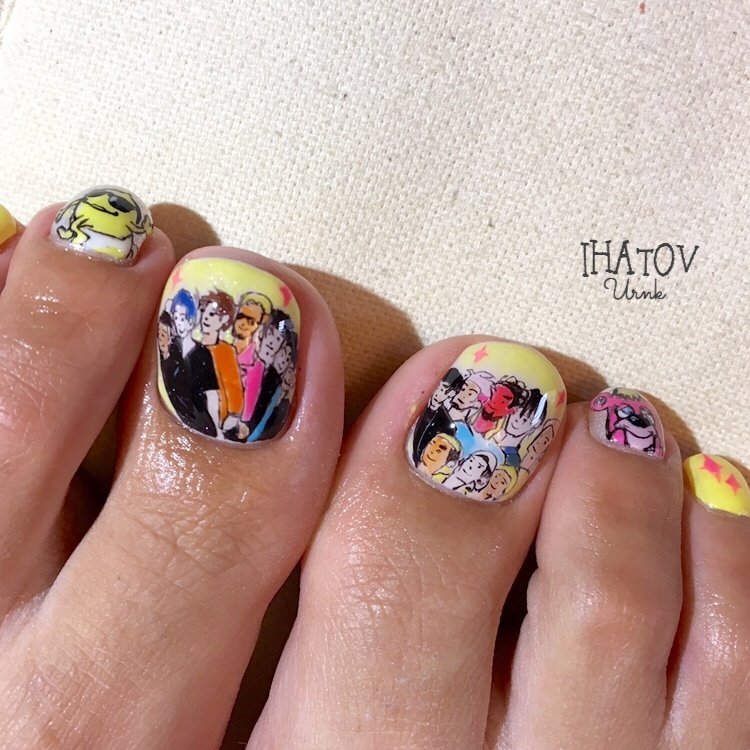 オールシーズン 旅行 ライブ フット 痛ネイル Ihatov Nailarts のネイルデザイン No ネイルブック