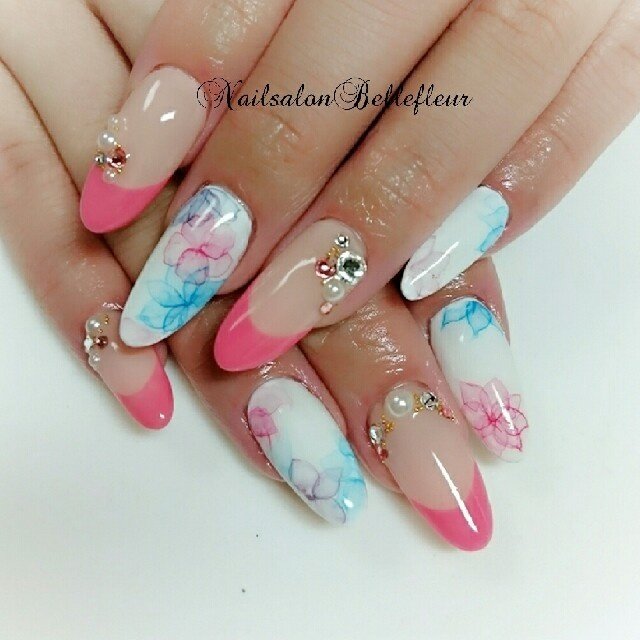 夏 梅雨 リゾート ブライダル ハンド 秋田nailsalonbellefleur 加藤あさみ のネイルデザイン No ネイル ブック