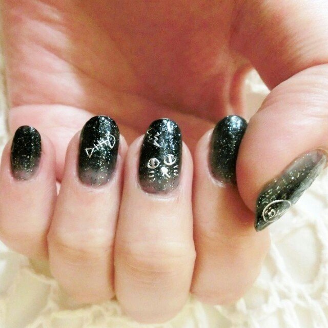 ハンド グラデーション ショート ネイビー マニキュア Munocoのネイルデザイン No ネイルブック