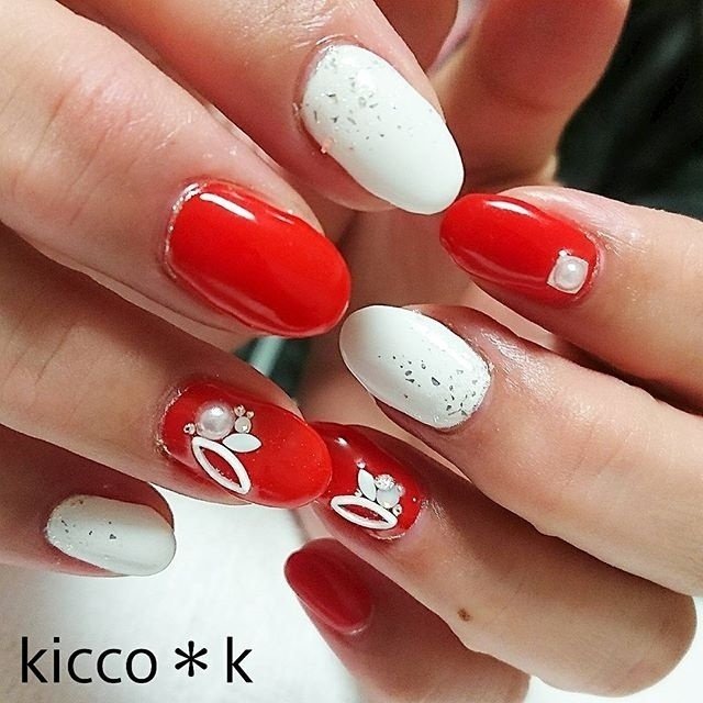 冬 クリスマス パーティー 女子会 ハンド Kicco K Nailのネイルデザイン No ネイルブック