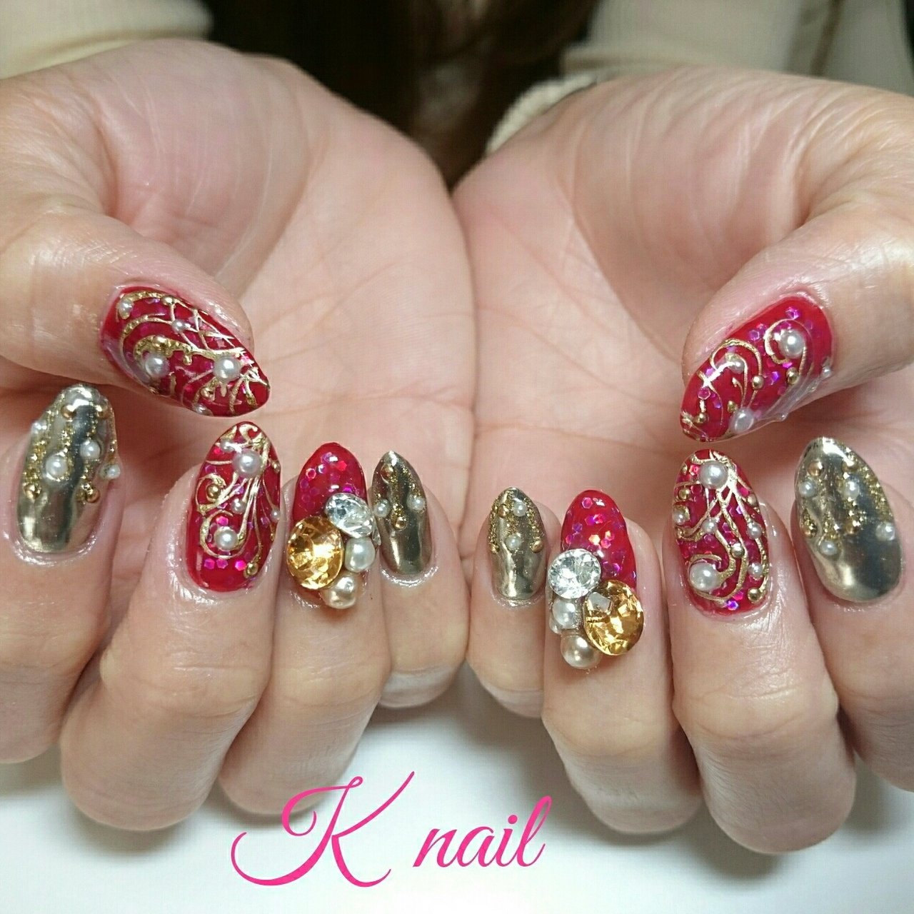 冬 お正月 成人式 クリスマス ハンド Keikoのネイルデザイン No ネイルブック
