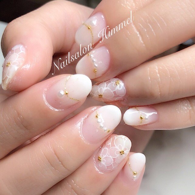 ブライダル パーティー デート 女子会 ハンド Nail Himmelのネイルデザイン No ネイルブック