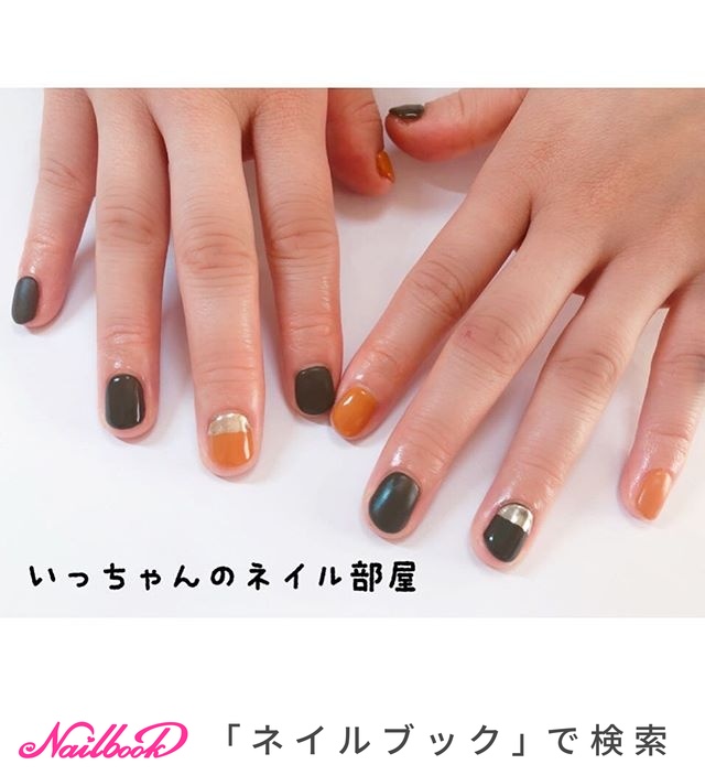 おすすめ順｜バイカラー(ツートンカラー)/#相鉄線のネイルデザイン