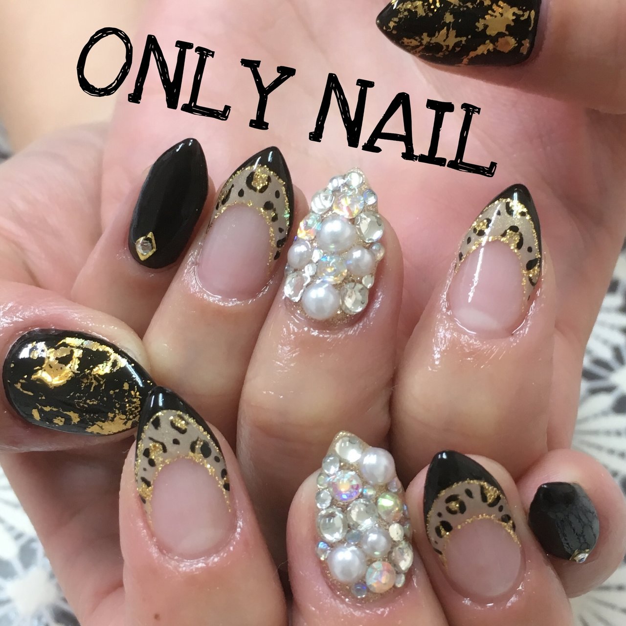 秋 冬 パーティー ハンド フレンチ Only Nail 市川市行徳 のネイル