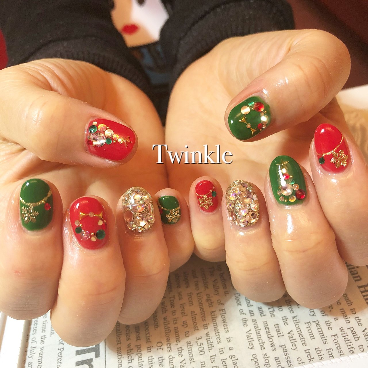 冬 クリスマス デート 女子会 ハンド Nail Salon Twinkleのネイルデザイン No ネイルブック