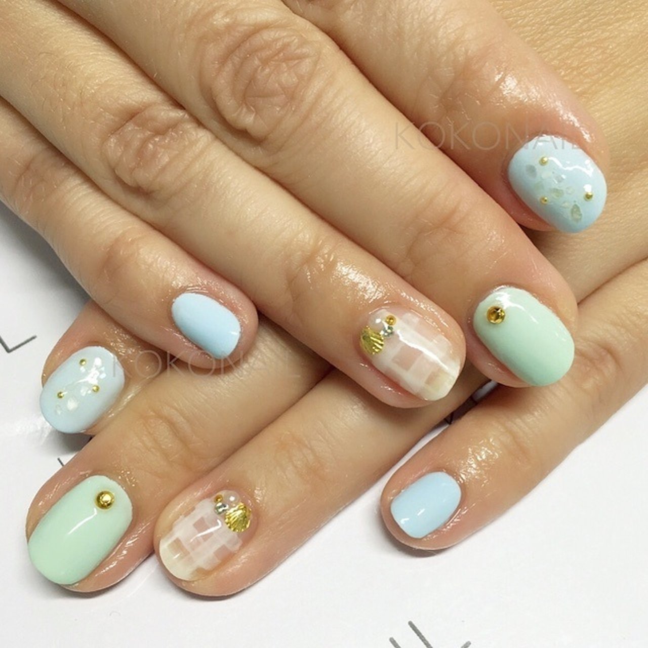 夏 海 浴衣 デート ハンド Konomi731のネイルデザイン No ネイルブック