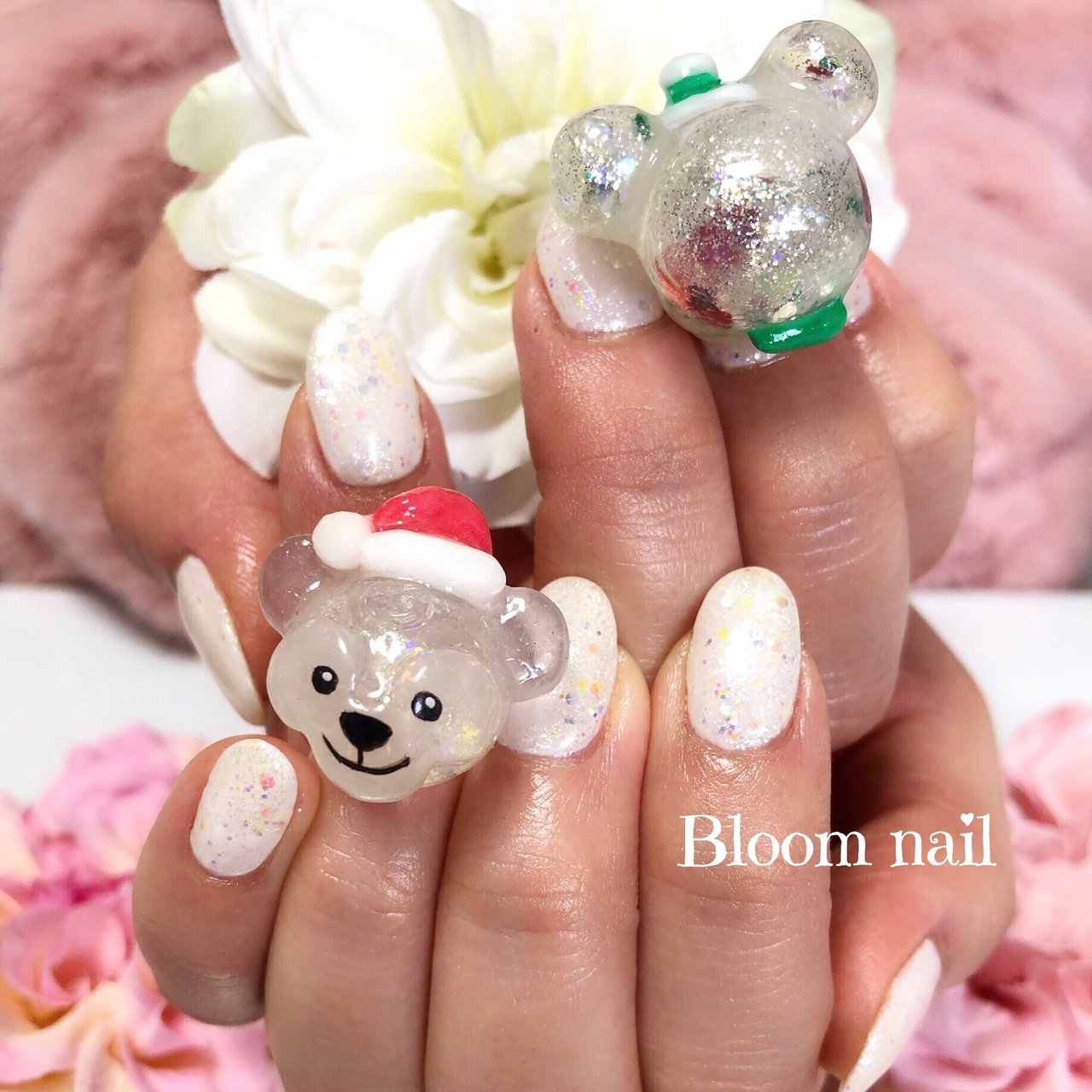 冬 旅行 ハンド ホログラム ラメ Bloom Nailのネイルデザイン No ネイルブック