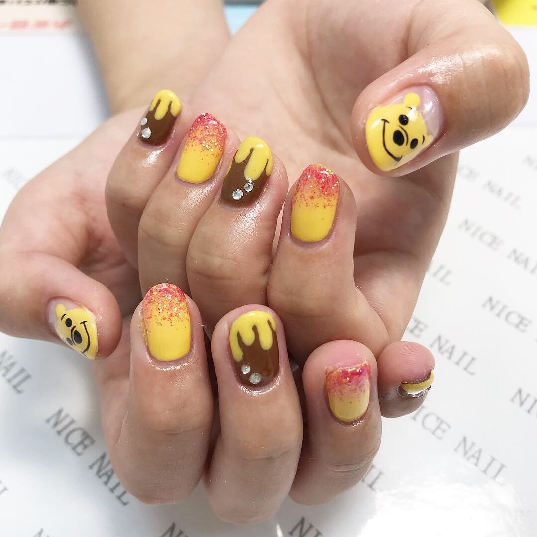 オールシーズン ハンド ラメ ワンカラー キャラクター Nail Ichikawaのネイルデザイン No 3773304 ネイルブック