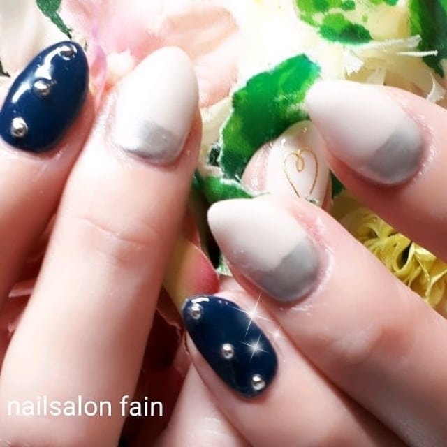 冬 クリスマス ハンド ミラー ショート Nailfainのネイルデザイン No ネイルブック