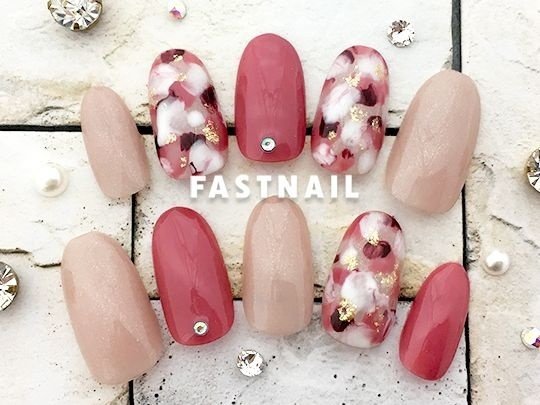 冬 お正月 バレンタイン デート ハンド Fast Nail ファストネイル のネイルデザイン No ネイルブック