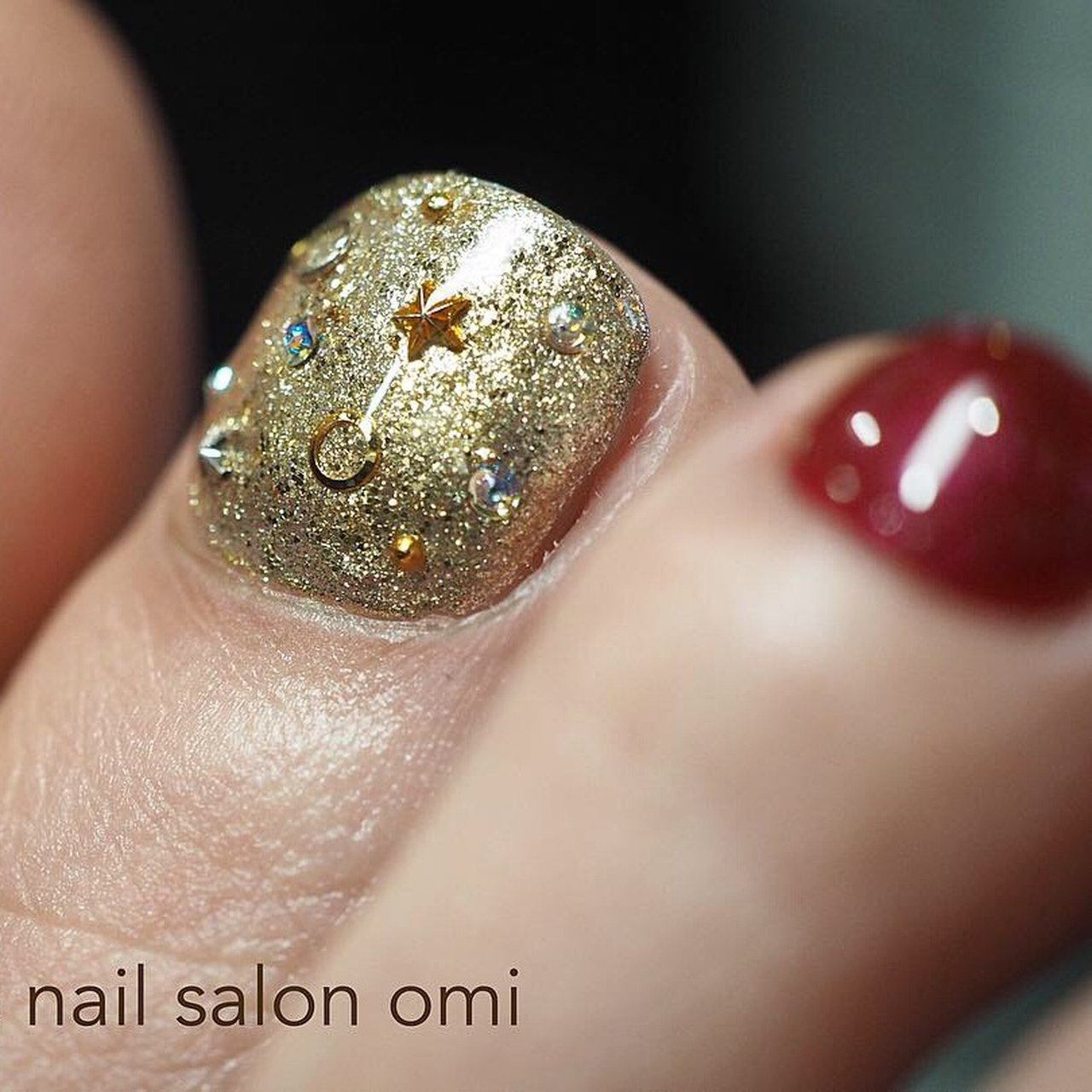 冬 オールシーズン クリスマス フット シンプル Private Nail Salon Omiのネイルデザイン No ネイルブック
