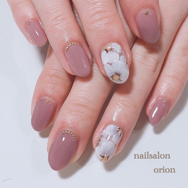 秋 冬 ハンド シンプル ワンカラー Orionnailのネイルデザイン No 3777918 ネイルブック