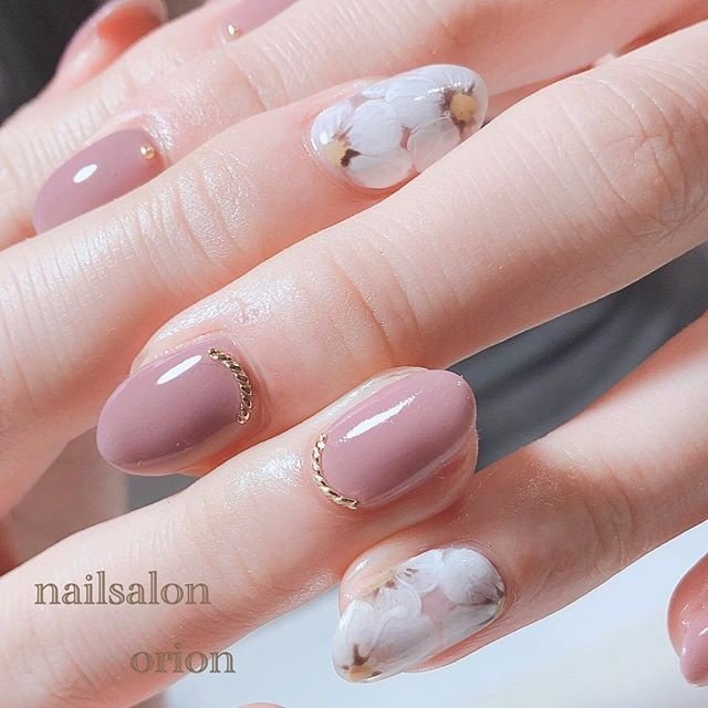 秋 冬 ハンド シンプル ワンカラー Orionnailのネイルデザイン No ネイルブック