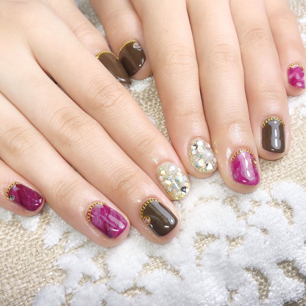 オールシーズン パーティー デート 女子会 ハンド Nail Salon Maron ネイルサロンマロンのネイルデザイン No ネイルブック