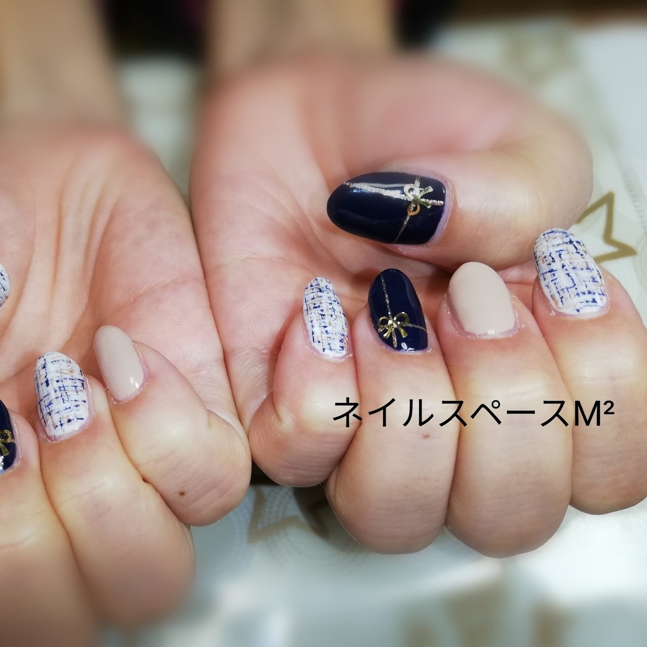 秋 冬 クリスマス ハンド シンプル Mnm1218のネイルデザイン No ネイルブック