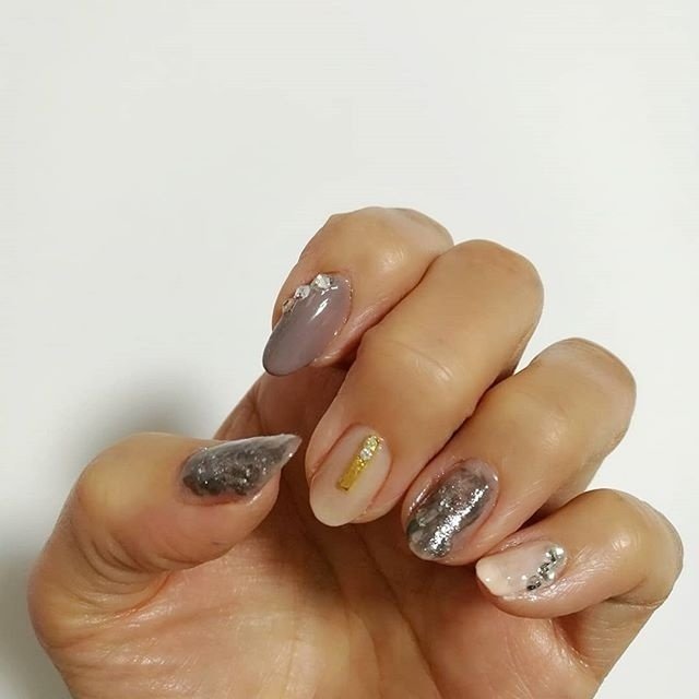 秋 冬 オールシーズン ハンド タイダイ ちゃめのネイルデザイン No 375 ネイルブック