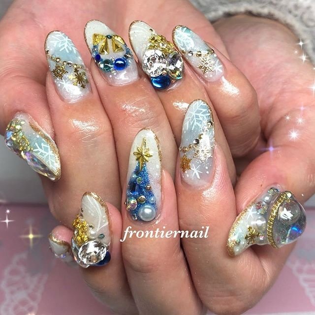 冬 オールシーズン クリスマス パーティー ハンド Frontiernail 渋谷美香のネイルデザイン No ネイルブック