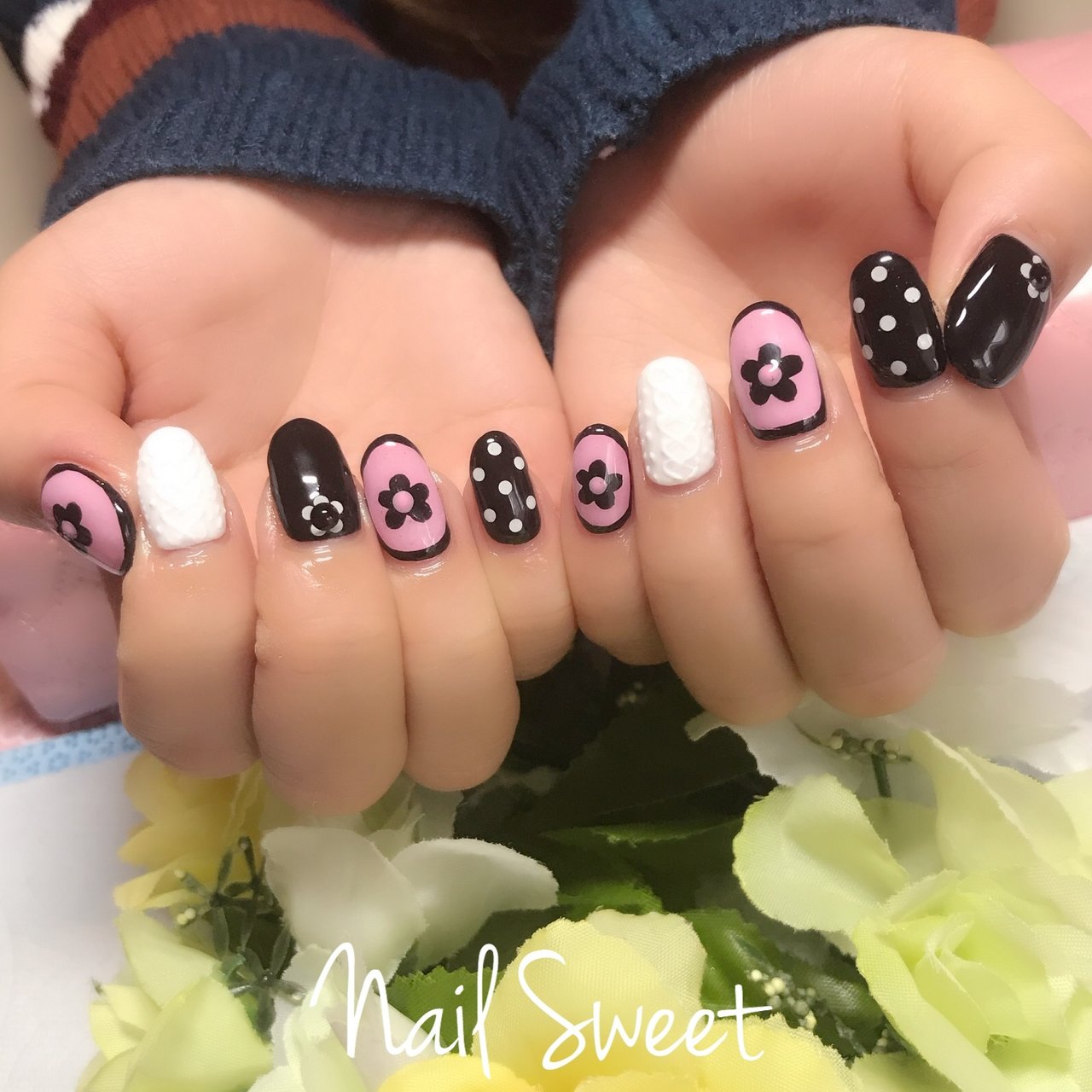 秋 冬 女子会 ハンド ドット Kei Teddxyのネイルデザイン No ネイルブック