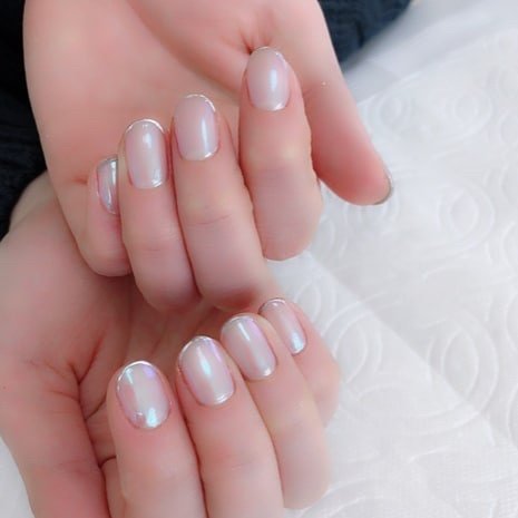 オールシーズン ハンド ワンカラー ミディアム クリア Nail Salon Rose 56のネイルデザイン No ネイルブック