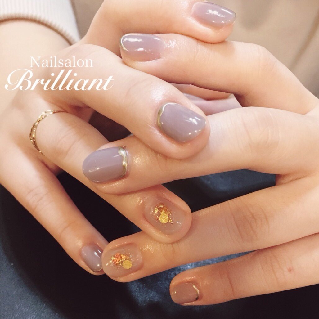 冬 オールシーズン オフィス デート ハンド Nailsalonbrilliantのネイルデザイン No ネイルブック