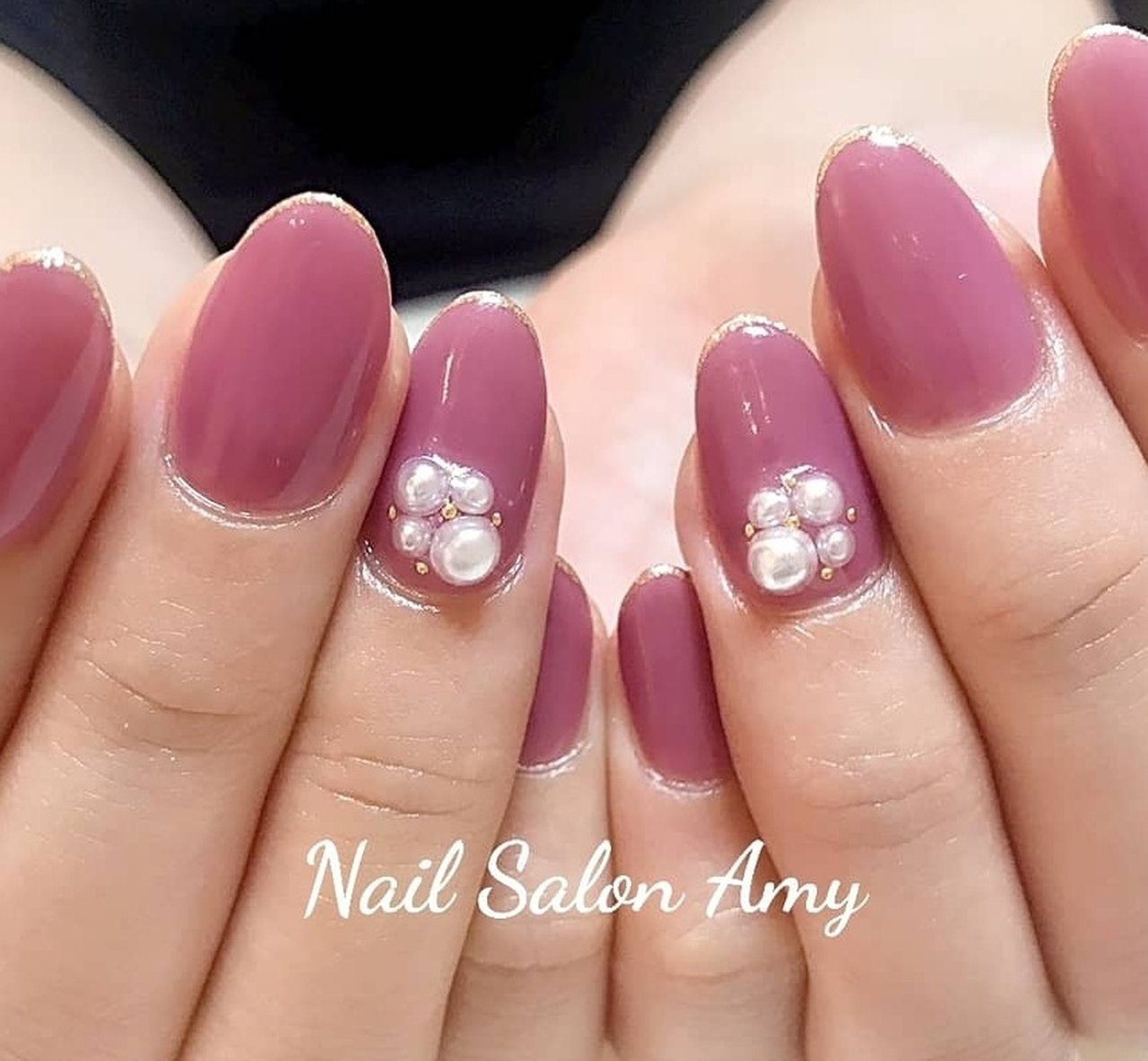 冬 オールシーズン お正月 バレンタイン ワンカラー Nailsalonamy ネイルサロンアミー 池上店のネイルデザイン No ネイルブック