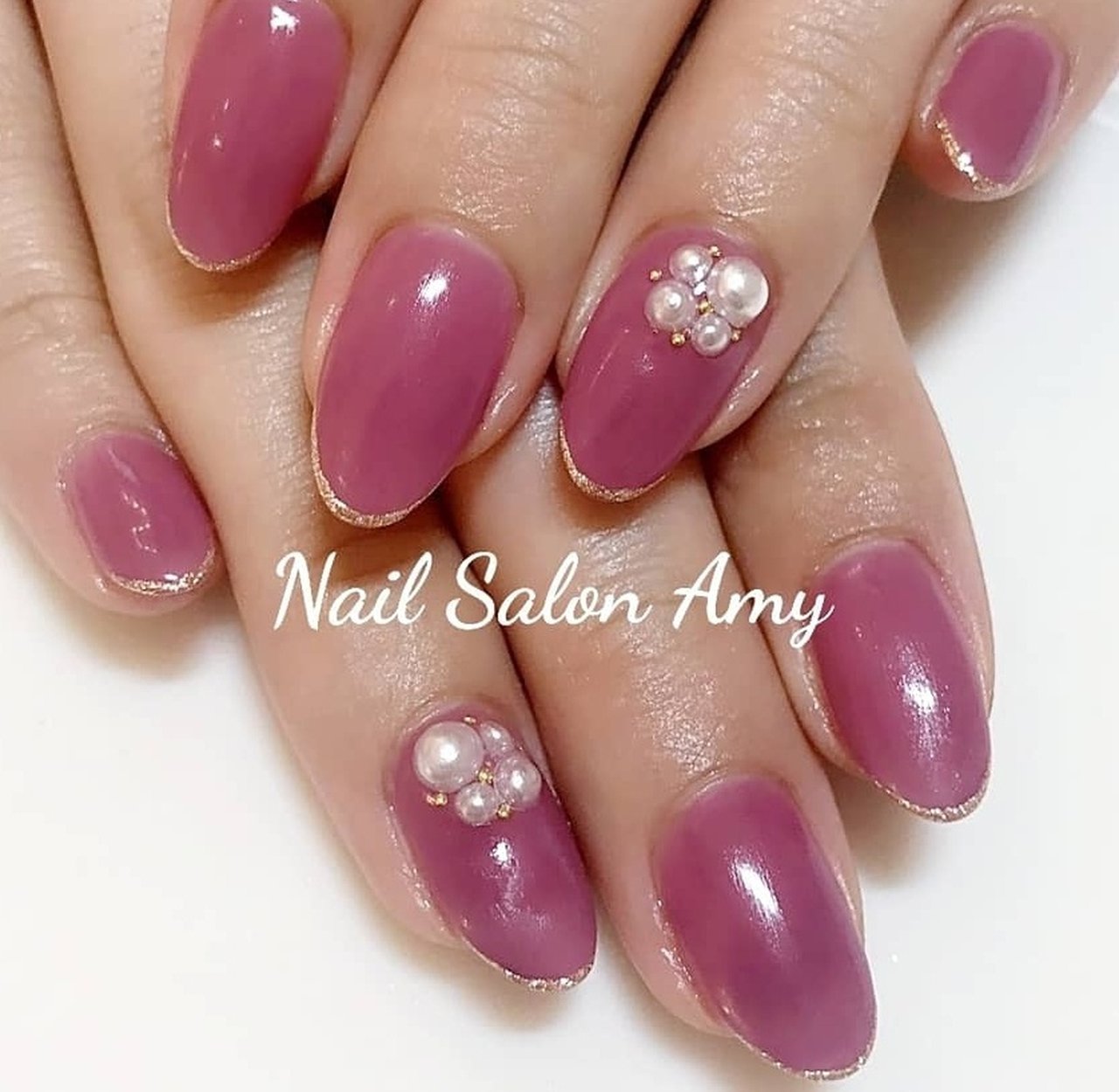 冬 オールシーズン お正月 バレンタイン ワンカラー Nailsalonamy ネイルサロンアミー 池上店のネイルデザイン No ネイルブック