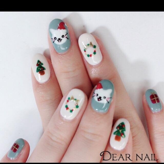 冬 クリスマス パーティー 女子会 ハンド 鈴子のネイルデザイン No ネイルブック