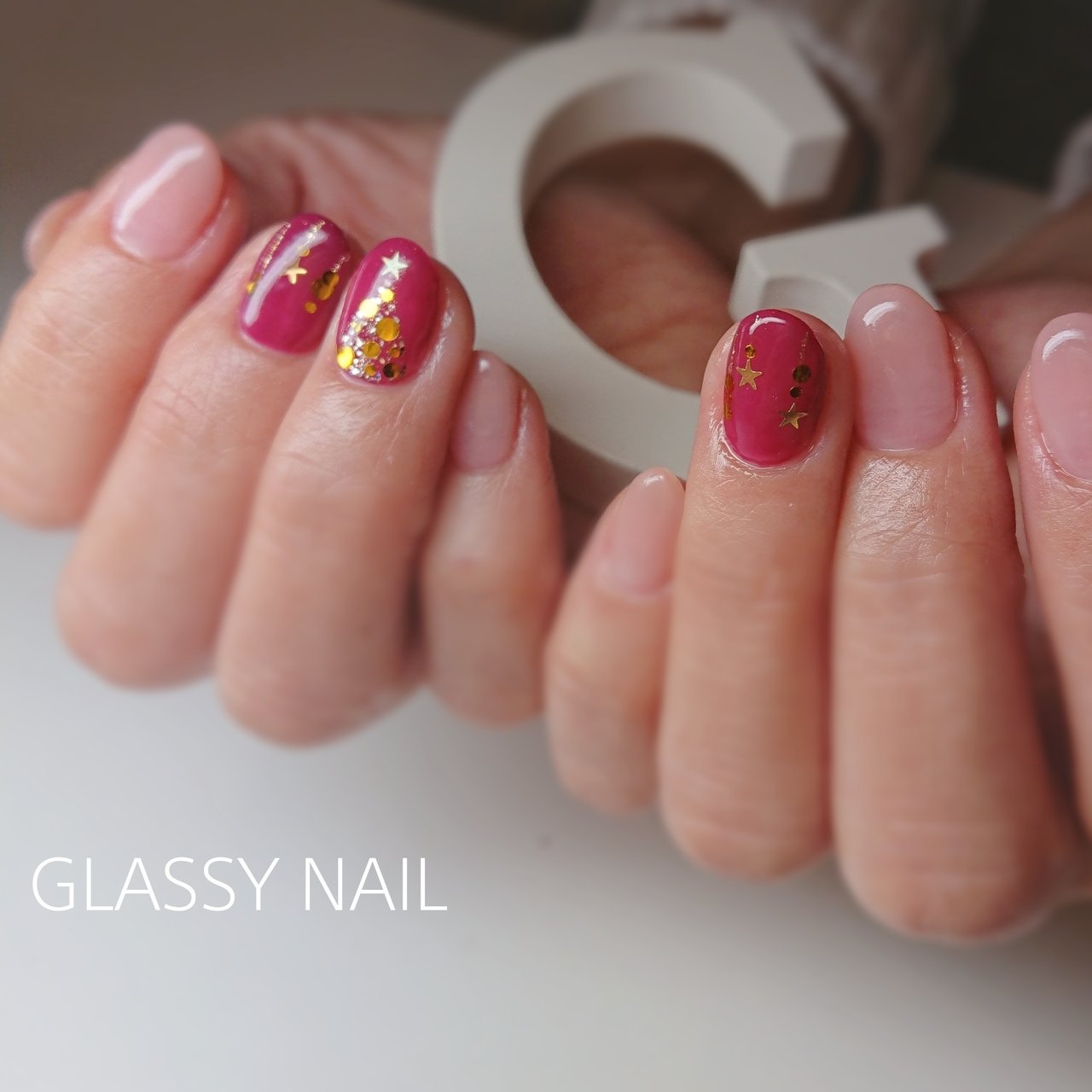 冬 クリスマス Glassy Nailのネイルデザイン No ネイルブック