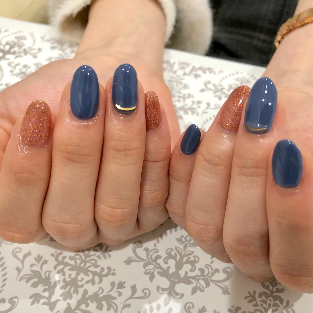 秋 冬 パーティー 女子会 ハンド Ruban Nailのネイルデザイン No ネイルブック