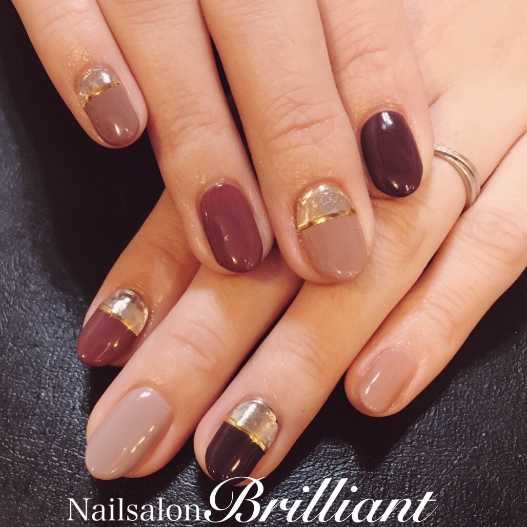 冬 オールシーズン オフィス デート ハンド Nailsalonbrilliantのネイルデザイン No ネイルブック