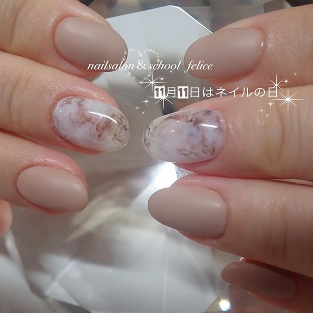 秋 冬 オールシーズン オフィス ハンド Felicefeliceのネイルデザイン No ネイルブック