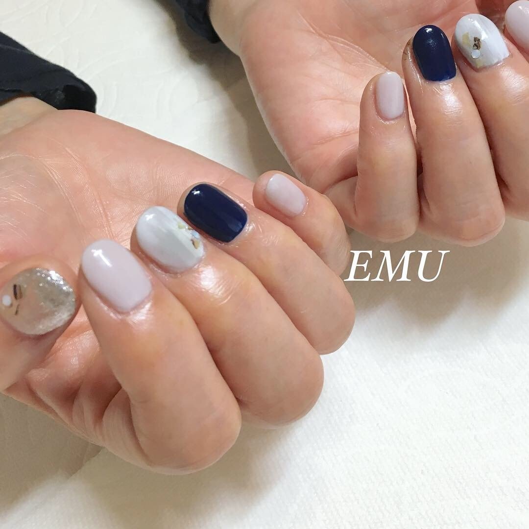 冬 旅行 女子会 ハンド シンプル Nailemuのネイルデザイン No ネイルブック