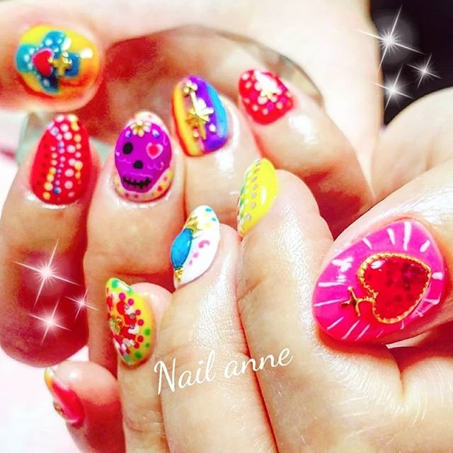 夏 ライブ パーティー ハンド エスニック Nail Anneのネイルデザイン No ネイルブック